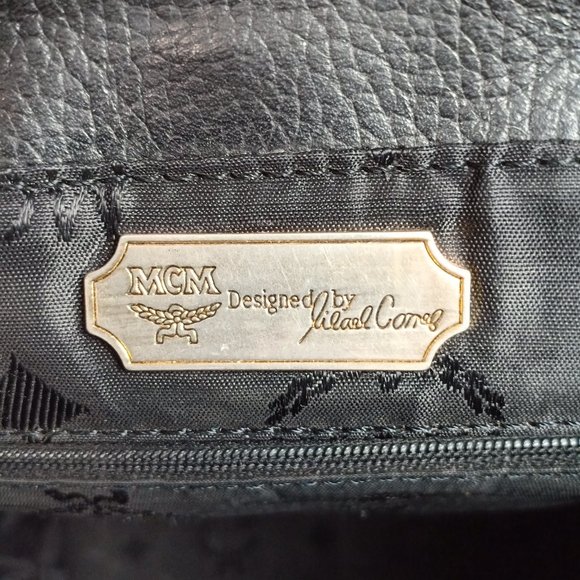 Vintage Style MCM Drawstring leather backpack - Picture 14 of 14